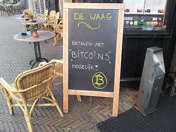 Καφέ στην Ολλανδία που δέχεται bitcoin