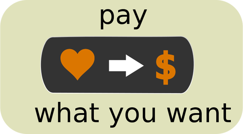 Λογότυπο του μοντέλου Pay What You Want