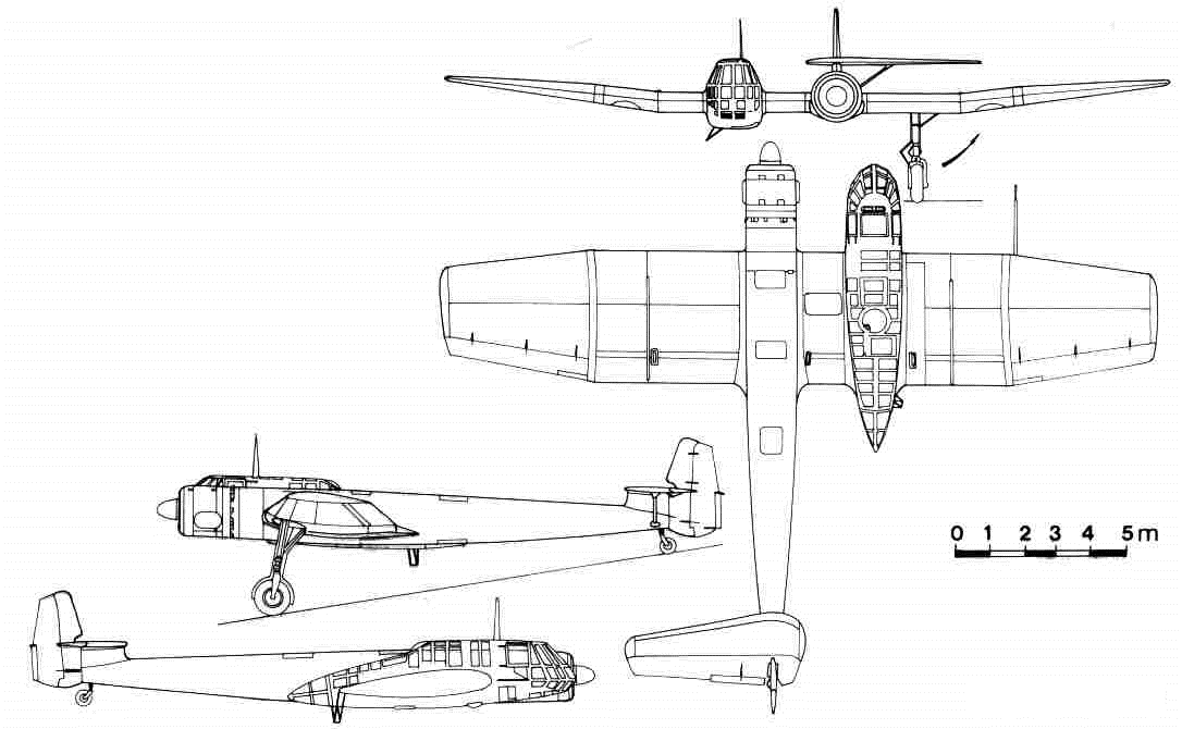 Η εικόνα δεν εμφανίζεται/Image is not displayed - Μη συμμετρικό αεροσκάφος Βlohm & Voss BV 141 B-0 /non-symmetric aircraft