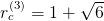          √ --
r(c3)= 1 +   6  