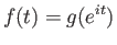 $\displaystyle f(t) = g(e^{it})
$